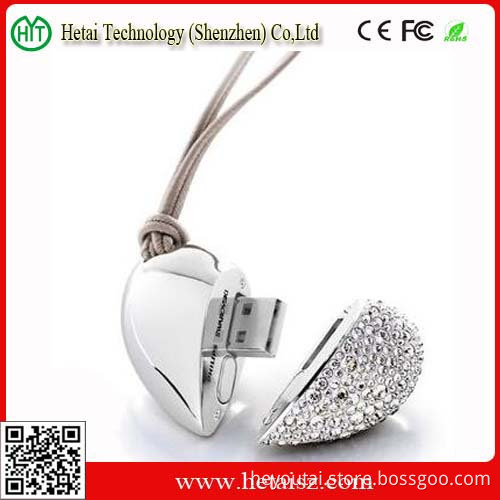 Jewelry Heart Shape USB Flash Drive for Lover